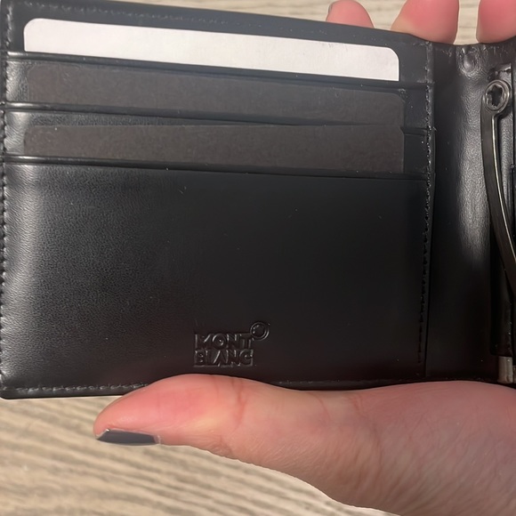 Montblanc Nightflight Wallet 4cc with Moneyclip - Picture 7 of 8